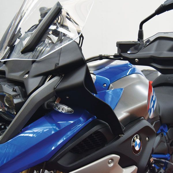 Coppia di deflettori superiori per BMW R 1200 GS LC /Rallye (17-18), R 1250 GS, coppia, nero opaco