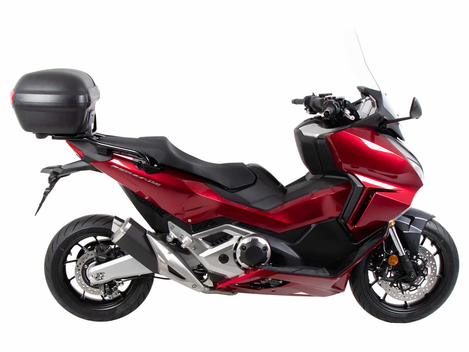 Portapacchi in alluminio nero per Honda NSS 750 Forza (21-) Hepco & Becker