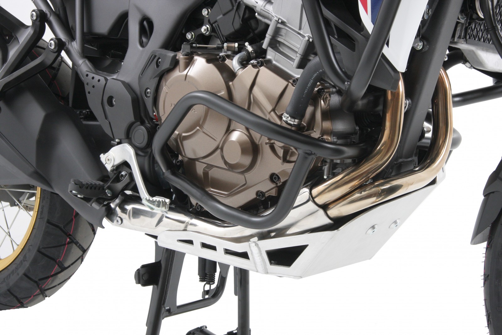 Piastra protezione motore argento per Honda CRF 1000 Africa Twin (Bj.16-17) Hepco & Becker