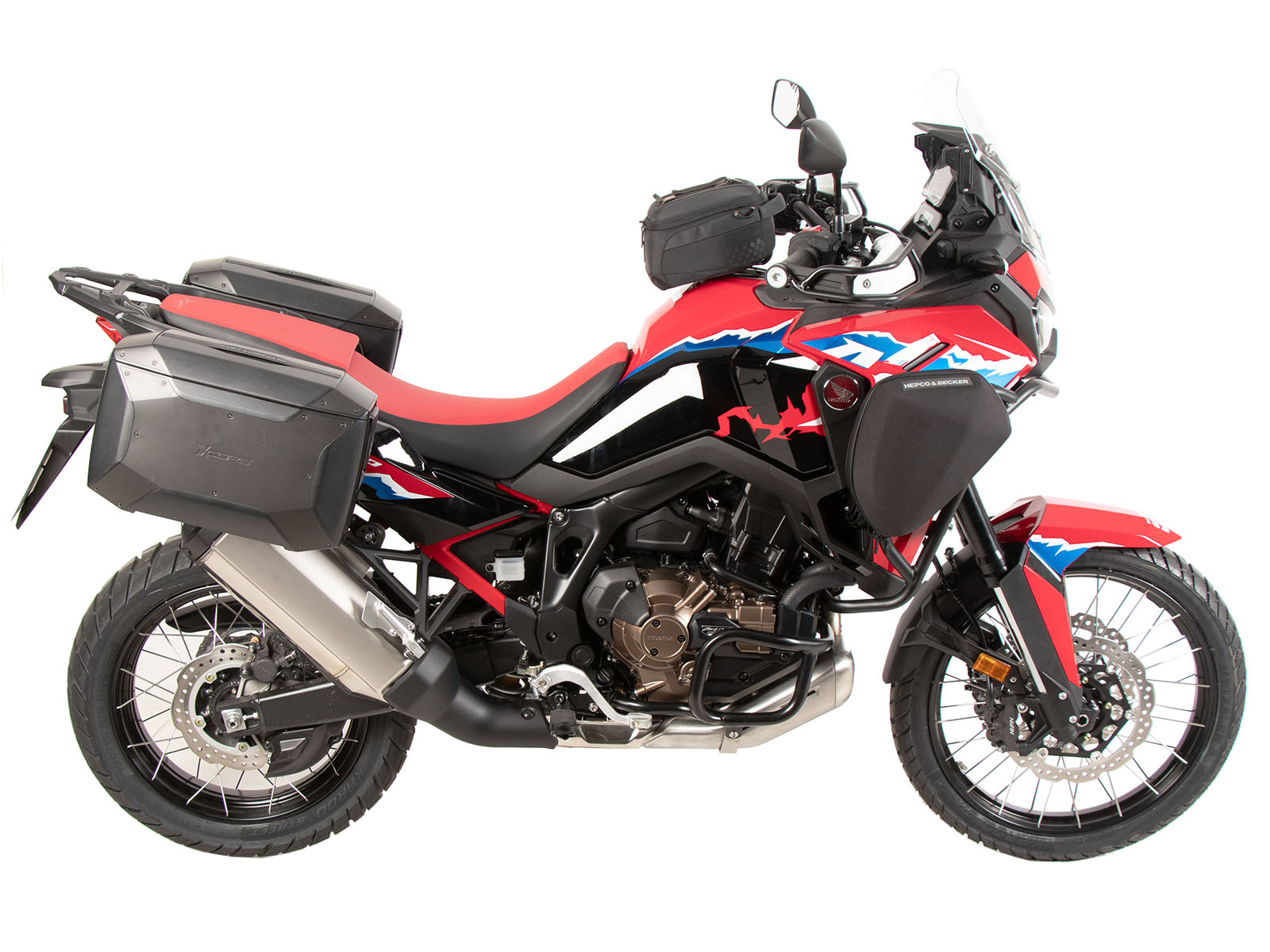 Portapacchi laterale C-Bow nero per Honda CRF 1100 L Africa Twin (24-) Hepco & Becker