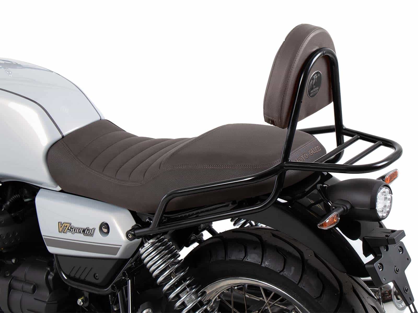Sissybar con portapacchi per Moto Guzzi V7 Stone Special Edition (22-) Originale Hepco & Becker