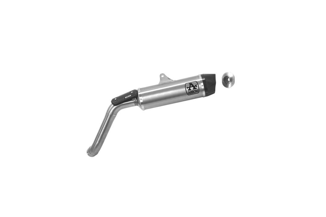 ARROW Auspuff INDY RACE für Moto Guzzi V85 TT 2019-, Aluminium