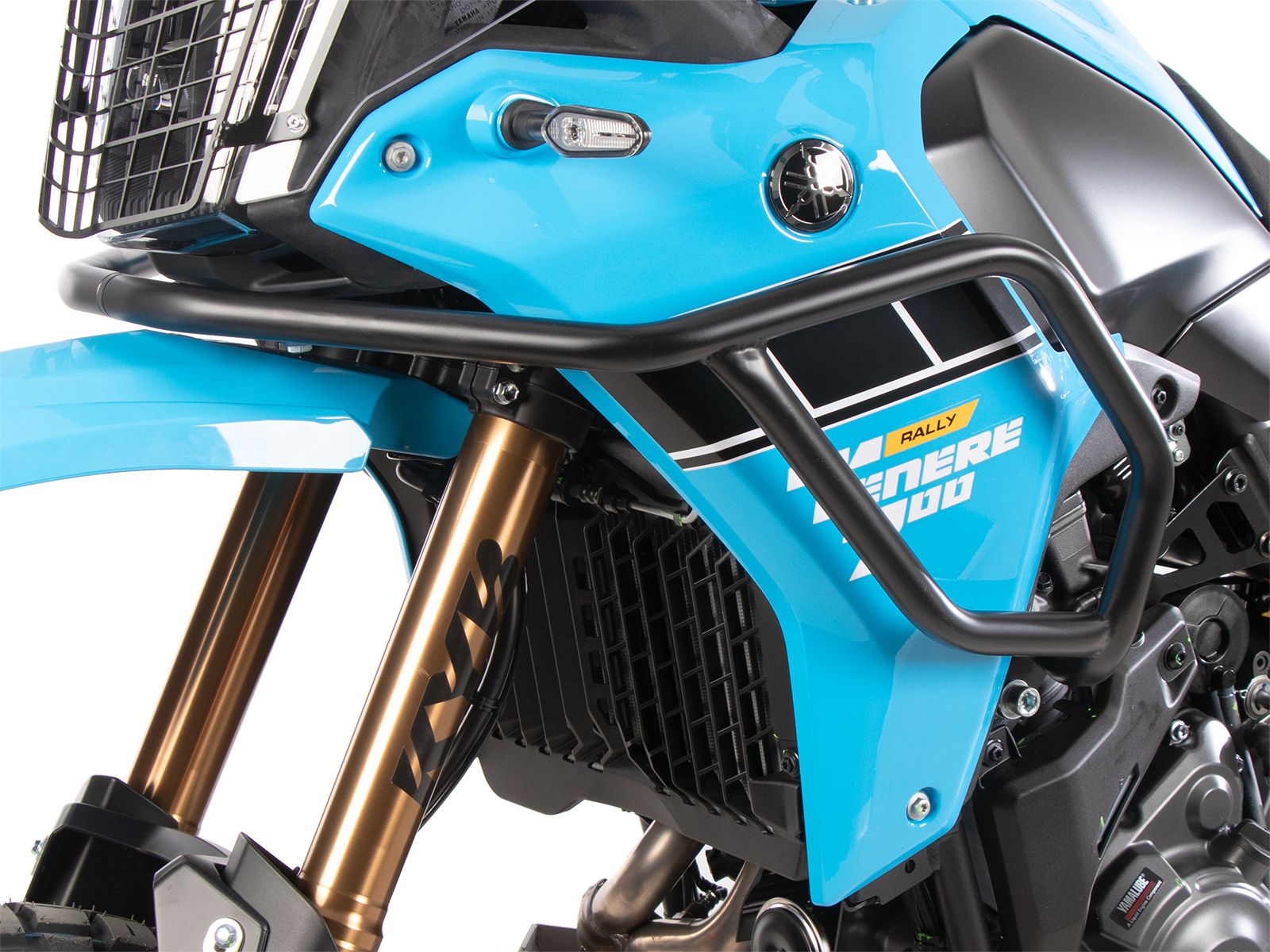 Barra di protezione serbatoio nera per Yamaha Ténéré 700 Rally (25-) Hepco & Becker
