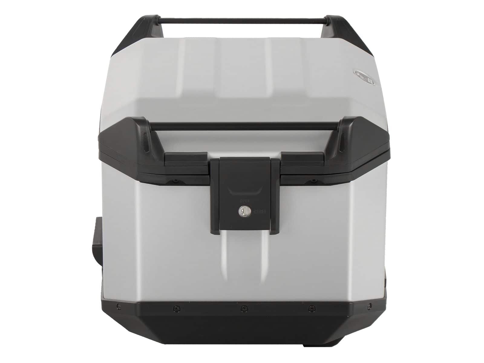 Baule posteriore in alluminio Xceed da 45 litri, colore argento, Hepco & Becker