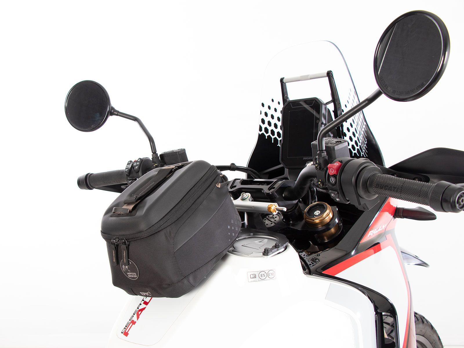 Anello serbatoio di base con blocco borsa serbatoio per Ducati DesertX (22-) Hepco & Becker