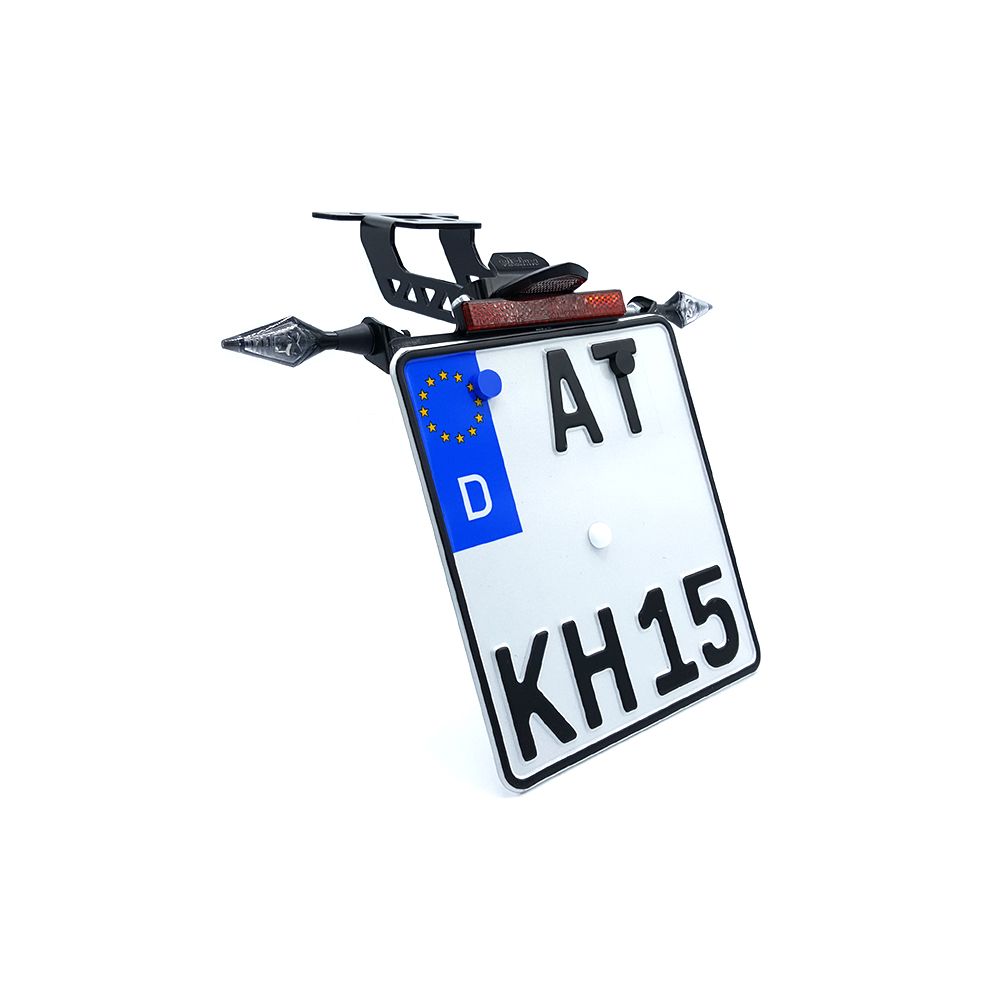 Porta targa (incl. indicatori di direzione Barracuda anteriori + posteriori) per Yamaha YZF-R3 / MT-03 (20-)