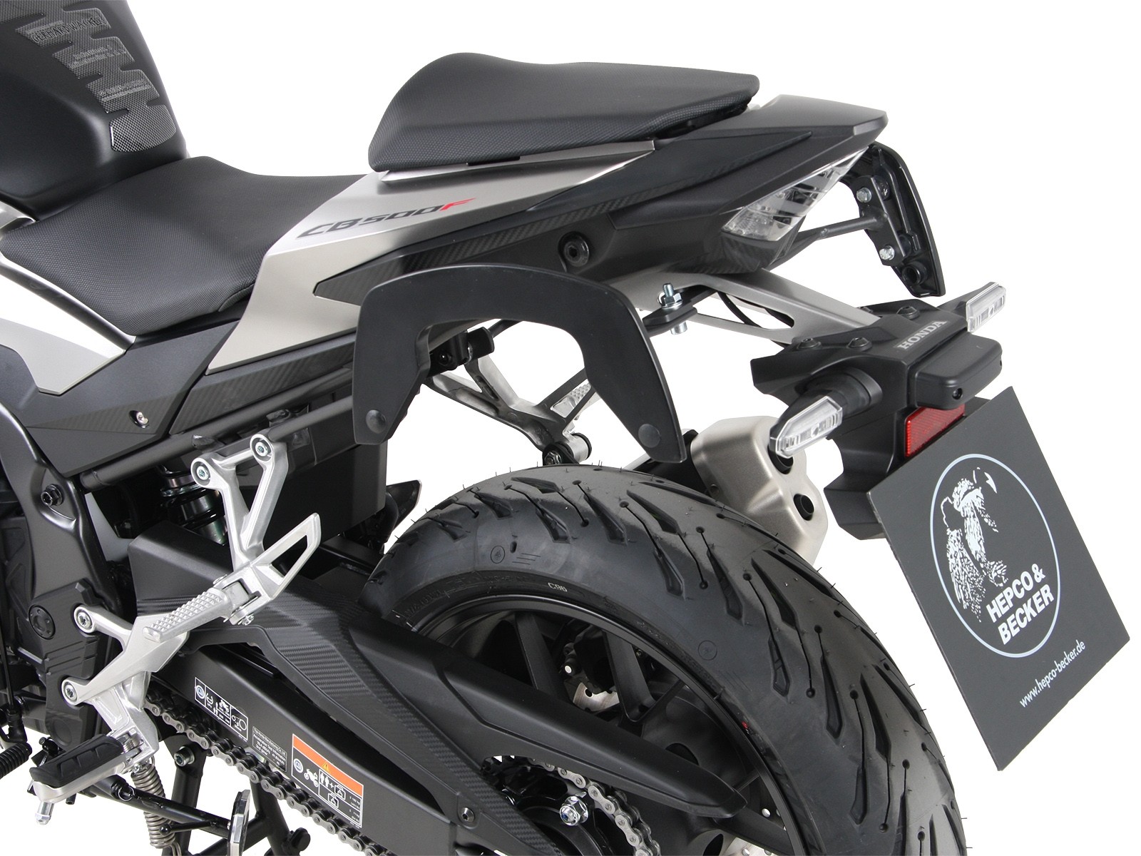 Portapacchi laterale C-Bow antracite per Honda CB 500 F (19-23) Hepco & Becker
