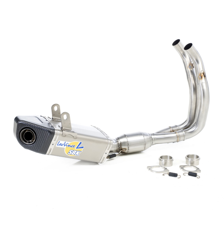 Impianto di scarico LeoVince Underbody Evo 2, impianto completo per Kawasaki ER-6n/f / Ninja 650R/ Versys 650