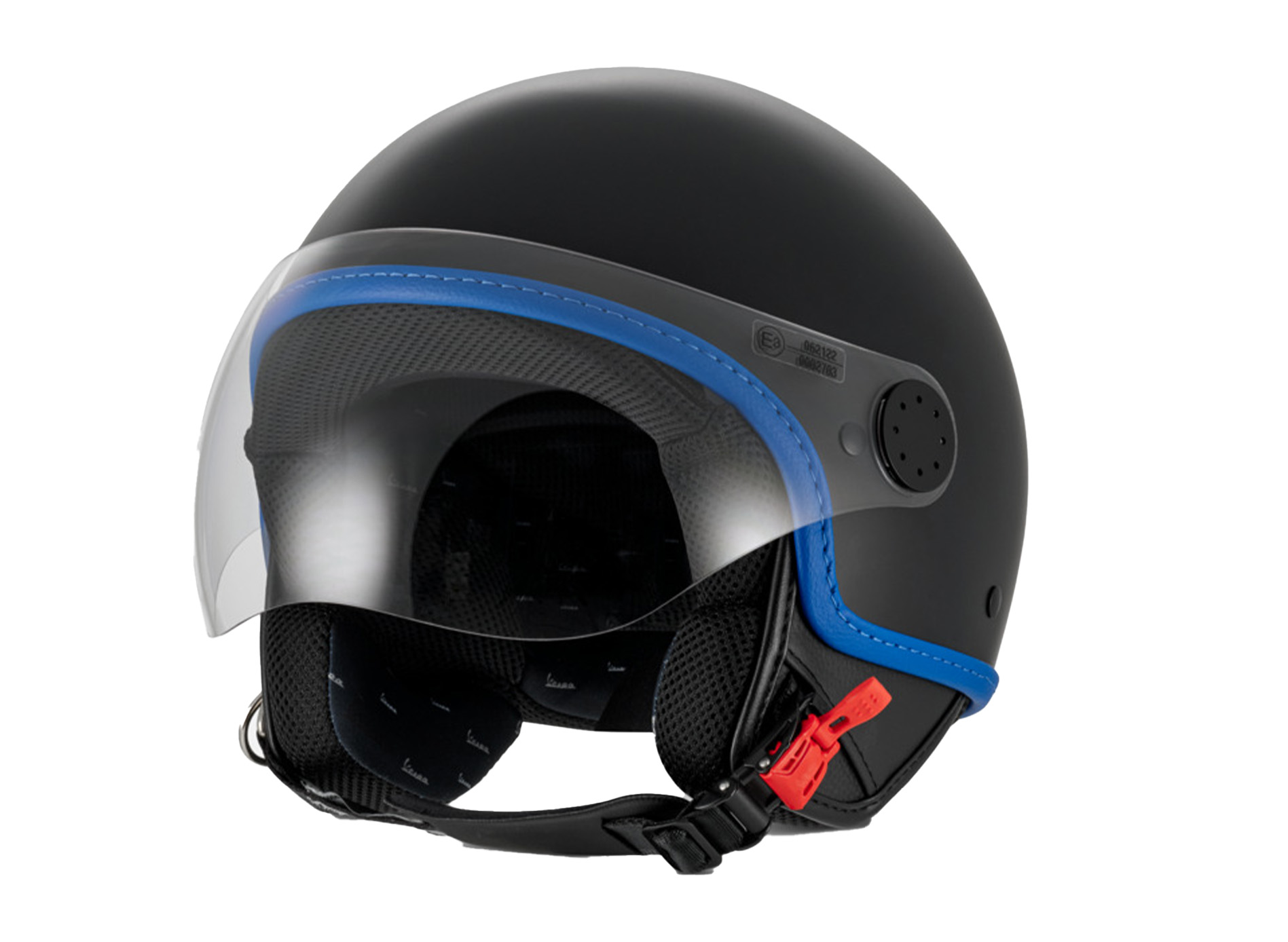 Casco Vespa jet Visiera 4.0 DEC Blade nero opaco
