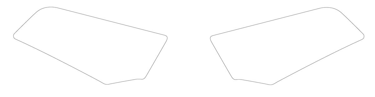 Kit di adesivi di protezione del serbatoio KTM per Duke 125 / 390 (Bj.17-)
