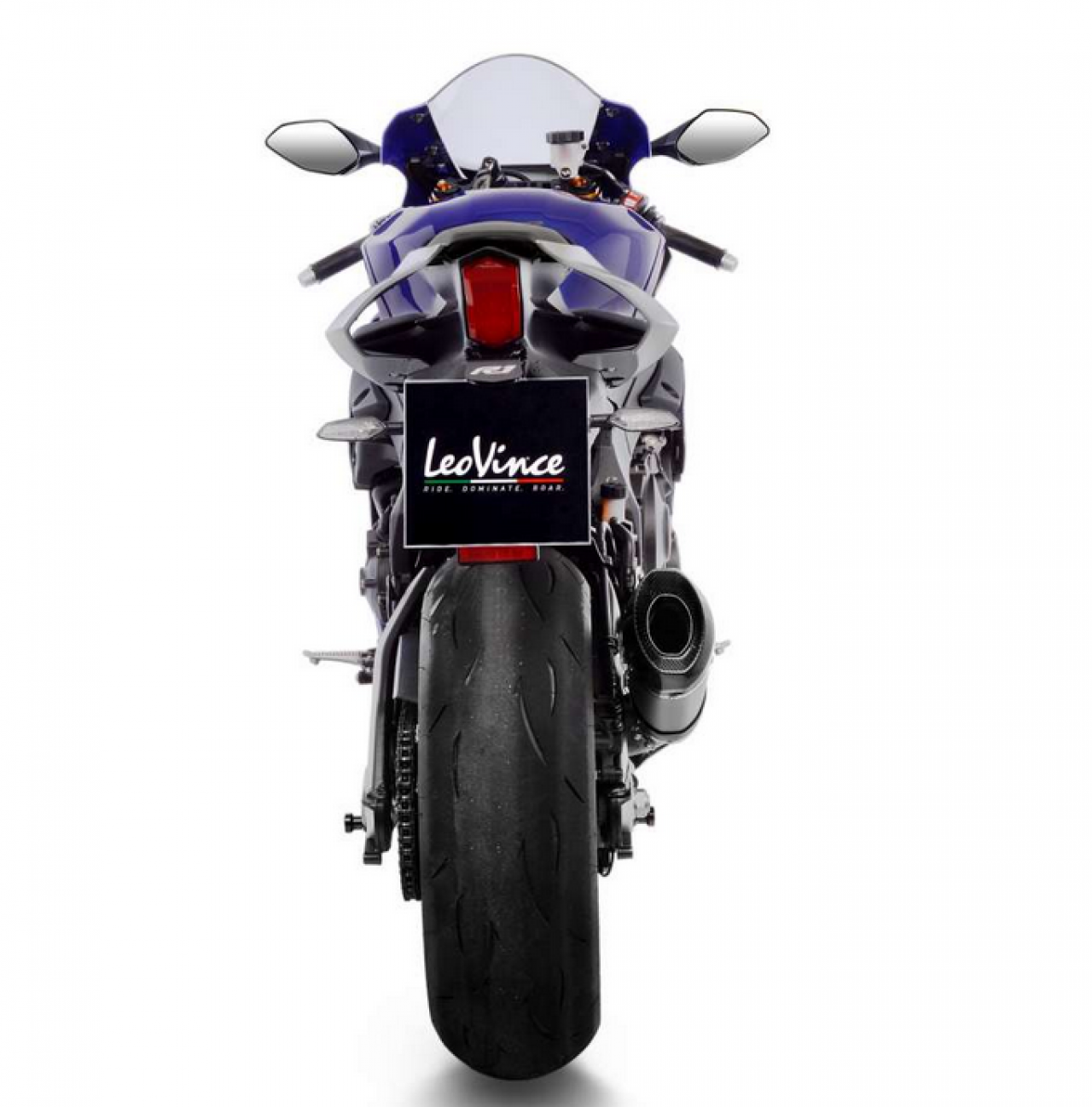 Sistema di scarico LeoVince Factory S per Yamaha YZF-R1 /M, titanio, slip on, Euro5, certificato E