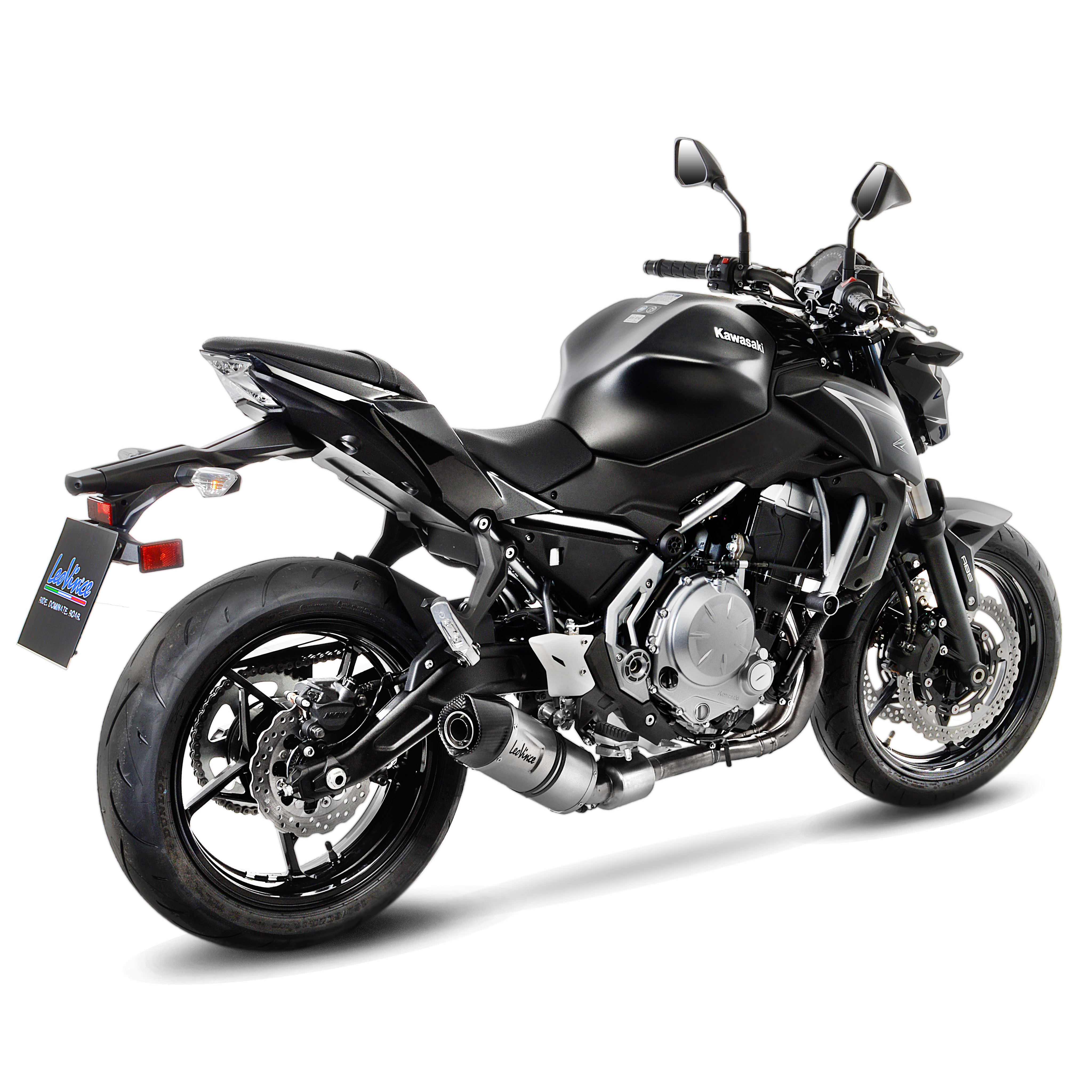 Impianto di scarico LeoVince SBK LV One Evo 2, inox, impianto completo per Z 650 / Ninja 650 (Bj.17-19)