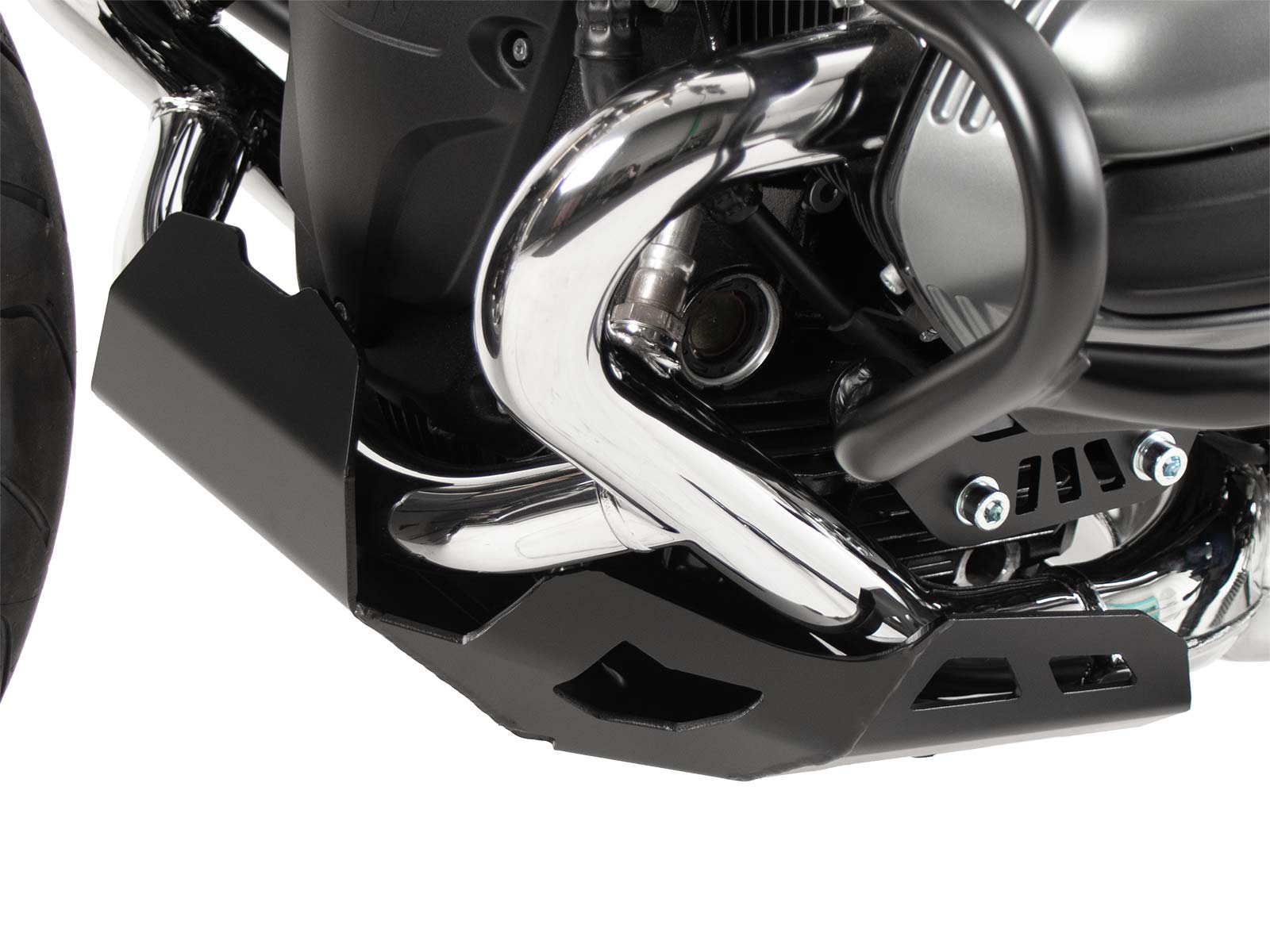 Piastra di protezione motore nera per BMW R 12 Nine T (24-) Hepco & Becker