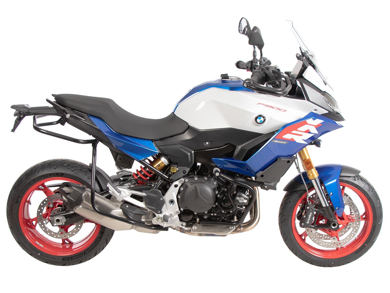 Barra di protezione anteriore nera per BMW F 900 XR (25-) Hepco & Becker