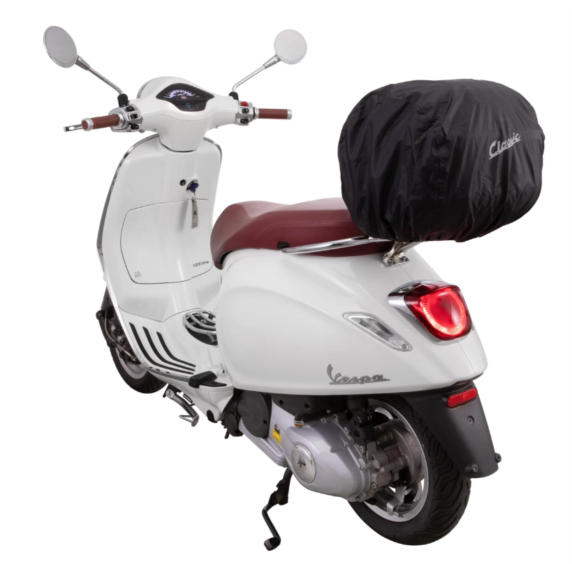 Kit cestino "Classic" con portapacchi per Vespa LX/LXV/S 50-150ccm, marrone scuro