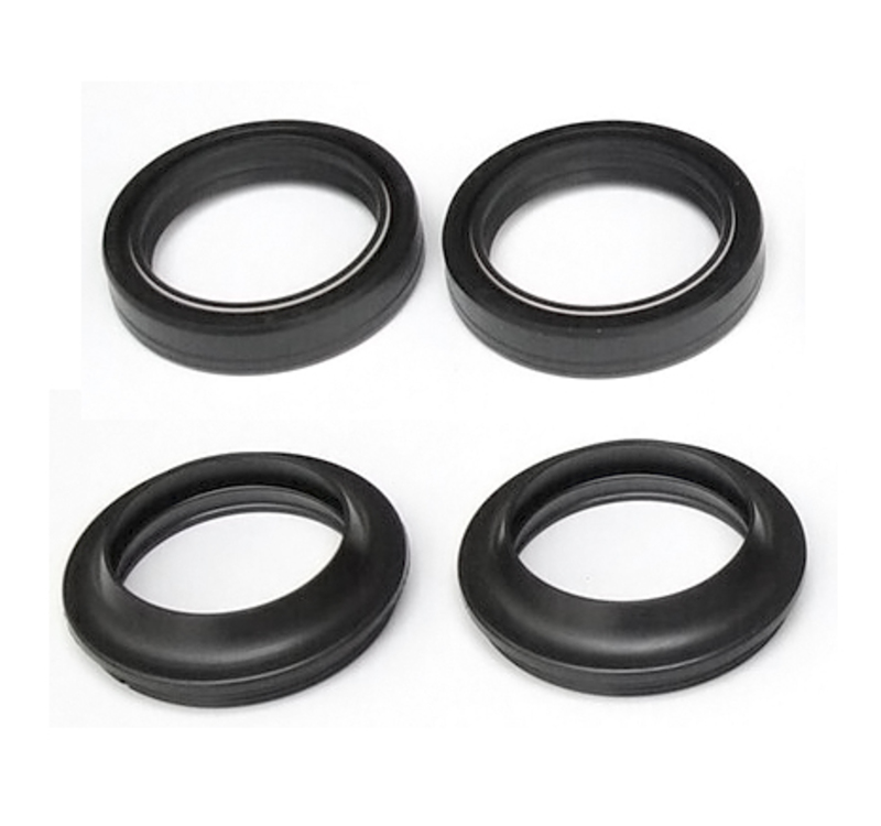 Set di anelli di tenuta per forcella in Tecnium con tappi antipolvere - 45x57x11 mm