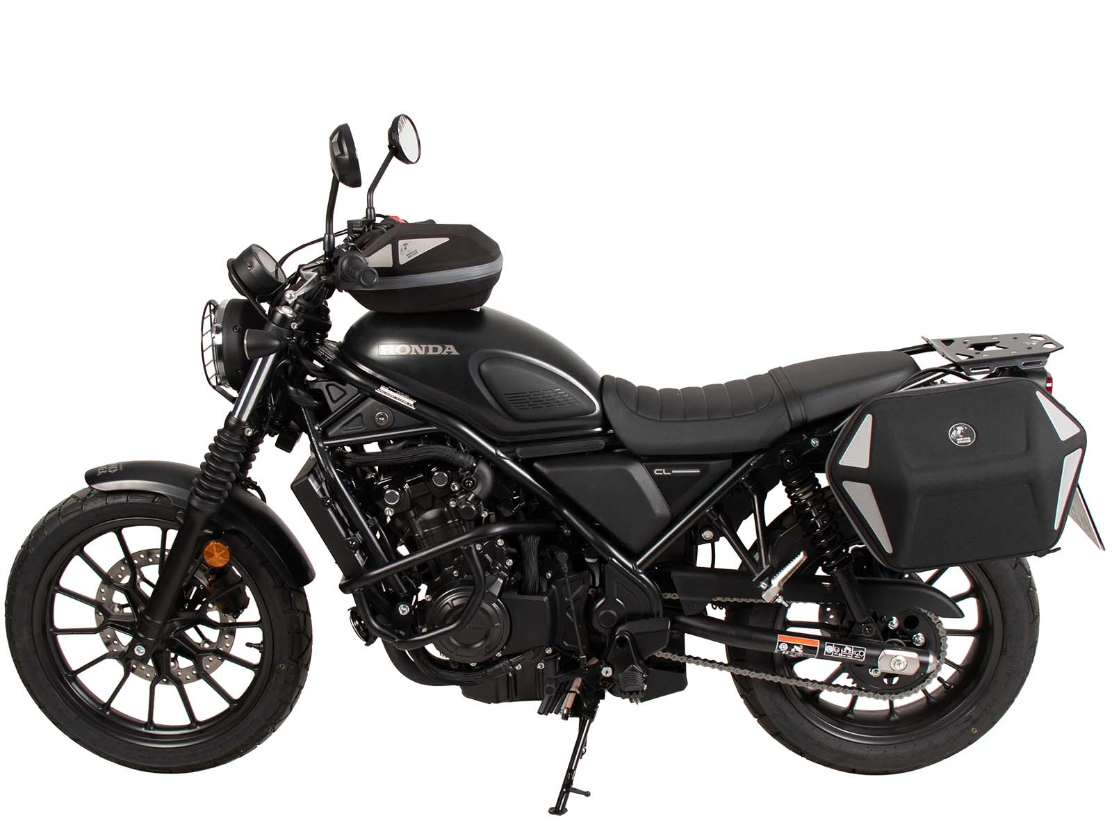 Portapacchi laterale sinistro C-Bow nero per Honda CL 500 Scrambler (23-) Hepco & Becker