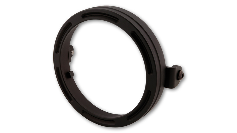 HIGHSIDER pro 5 3/4 pollici anello portalampada Frame-R2 Nero CNC, montaggio laterale
