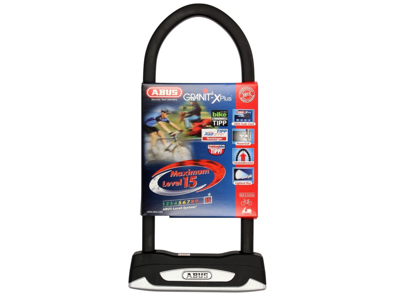 ABUS U-lock 260x83 Granit Power 58 per moto, scooter e Vespa