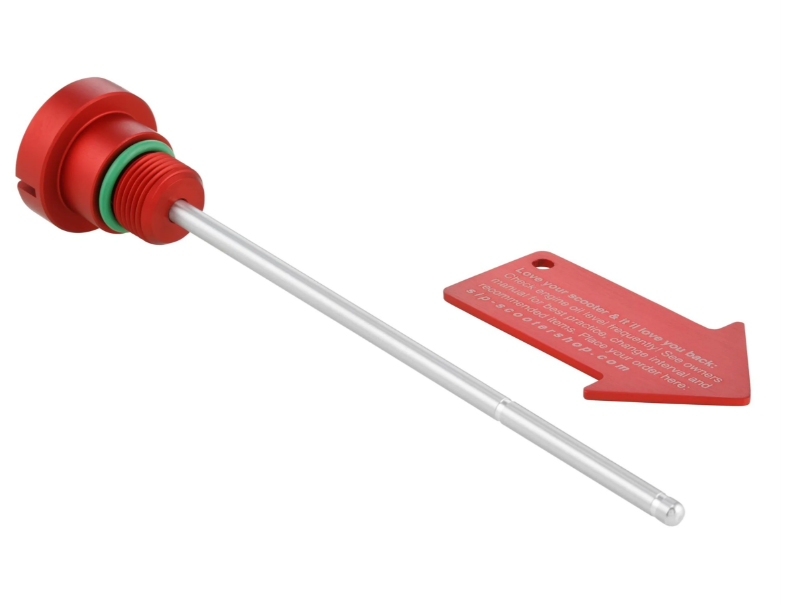 Tappo di riempimento olio motore per Vespa LX/S 3V i.e. 125-150ccm 4T AC, rosso opaco
