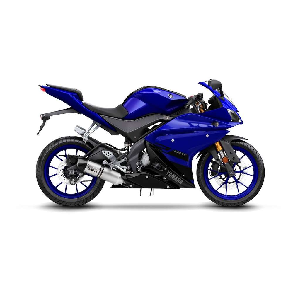 LeoVince sistema completo LV One Evo per Yamaha MT-125 /YZF-R 125, argento, omologazione E