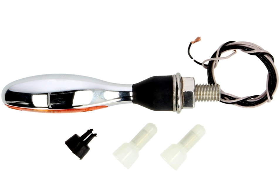 Indicatore Kellermann, Micro 1000 alogeno, acciaio, alogeno, HR/HL, 12 V, 6 W, cromo lucido, M8x20