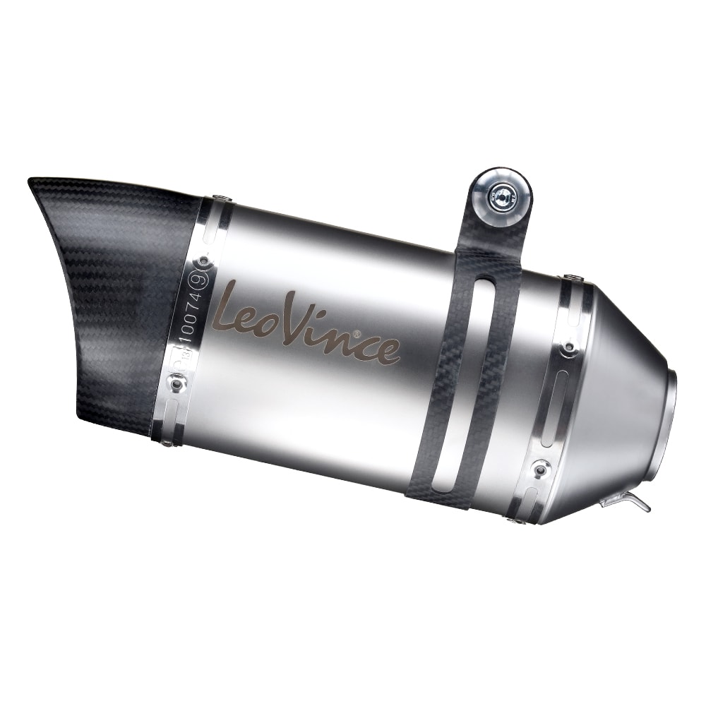Impianto di scarico LeoVince LV Pro, inox, Slip On per Triumph Street Triple 765 S /RS (18-21), Euro4
