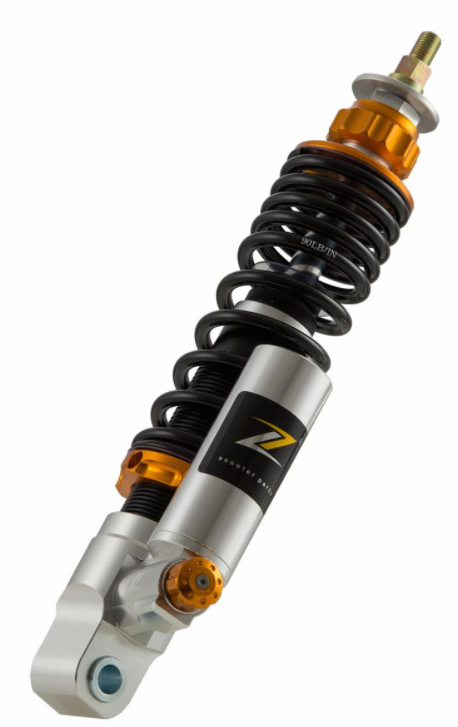 Ammortizzatore anteriore per Vespa GTS/GTS Super 125-300cc ('14-'16), argento/arancio