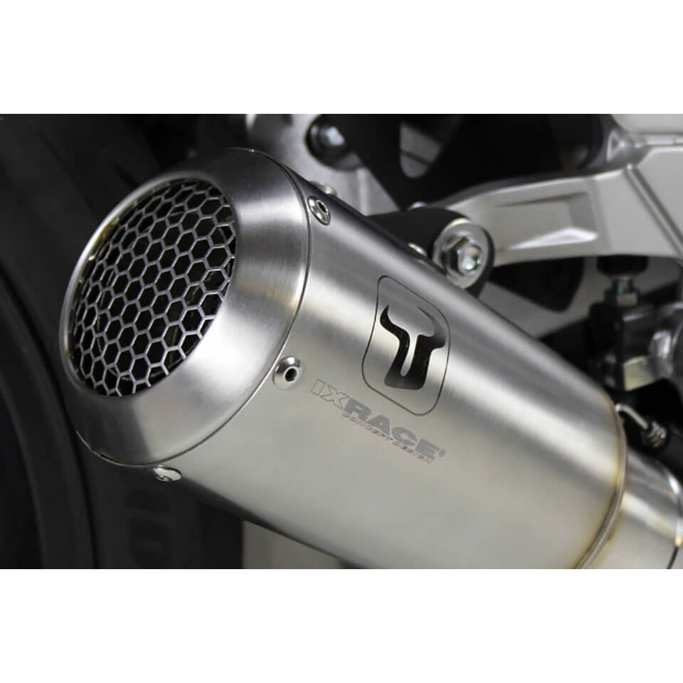 Silenziatore posteriore IXRACE MK2 KTM Duke 125 /390, acciaio inox, omologato E, Euro5