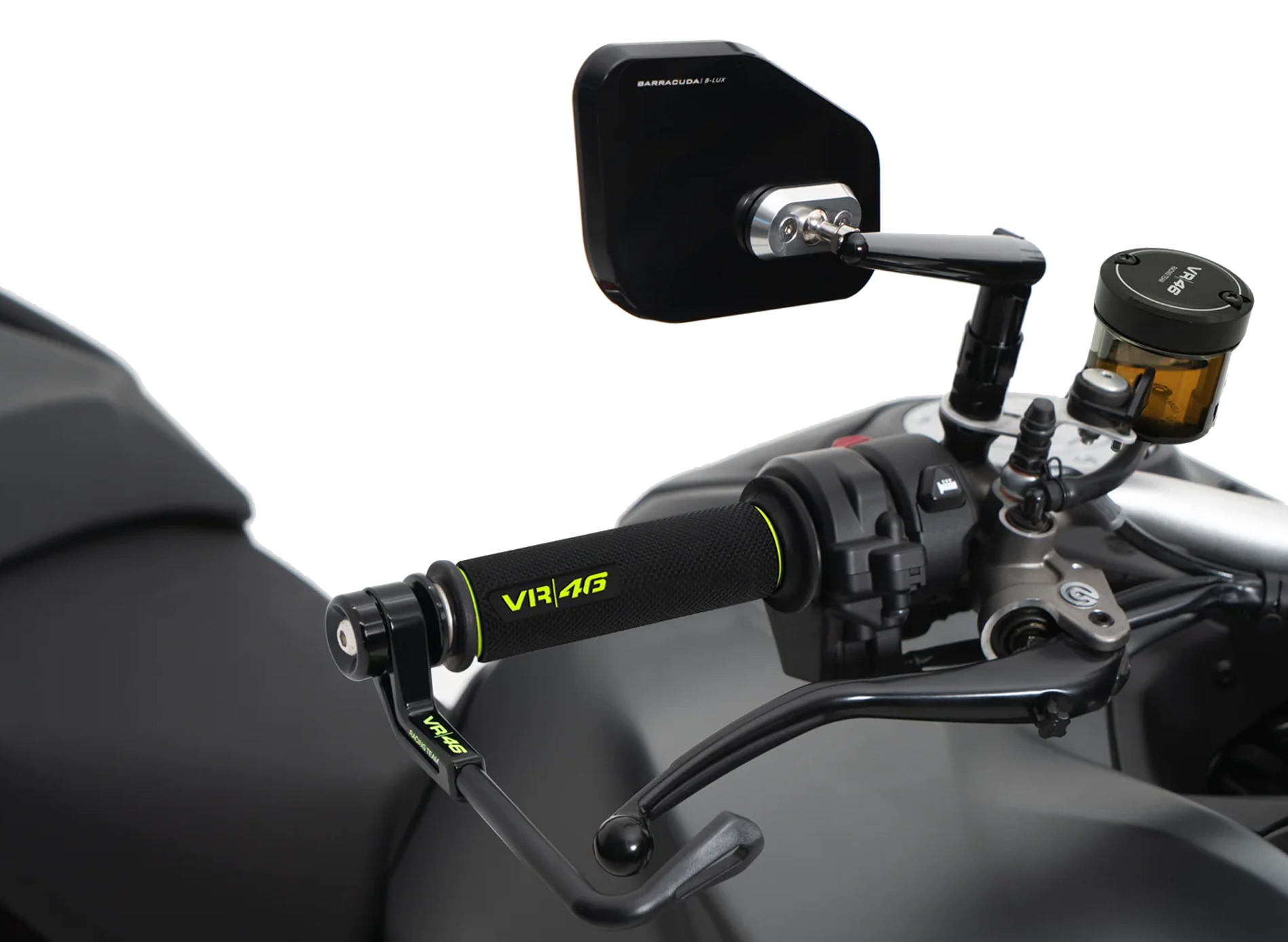 Barracuda grip in gomma VR|46 Racing - nero