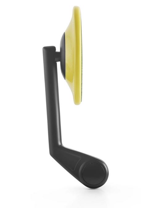 Specchietto da manubrio RIZOMA E-POP per Vespa destra o sinistra, nero/giallo