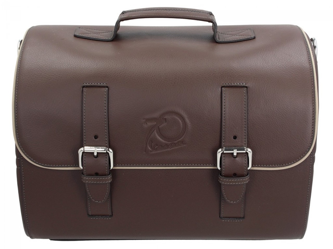 Borsa in pelle originale Vespa versione anni 70 - marrone
