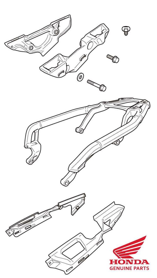 Portapacchi e portavaligie per Honda CRF1100L Africa Twin originale 2020-2023