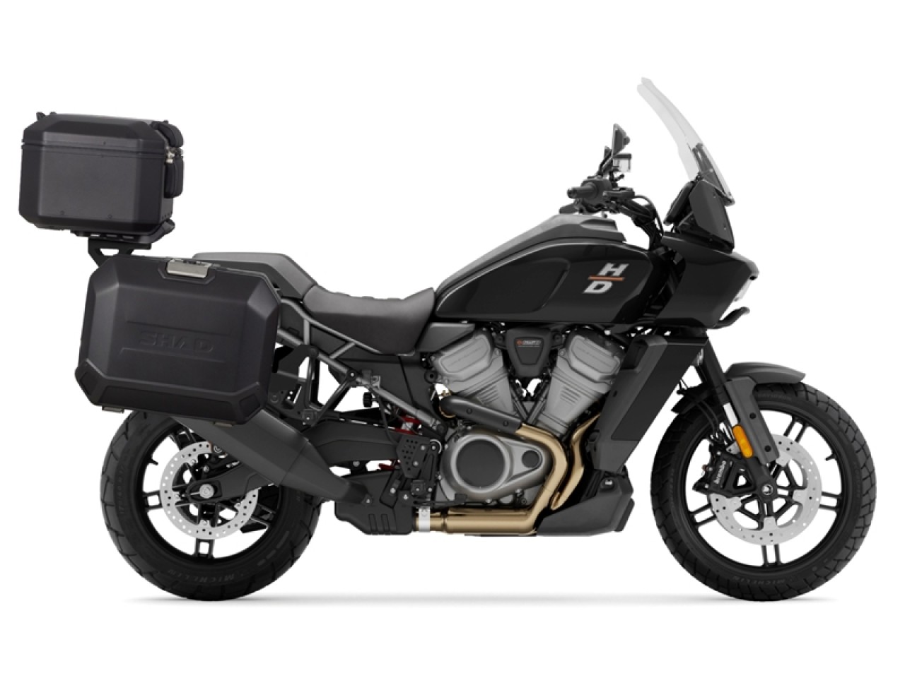 Portapacchi Shad Top Case verniciato nero per Harley Davidson Pan America 1250 /Special (21-25)