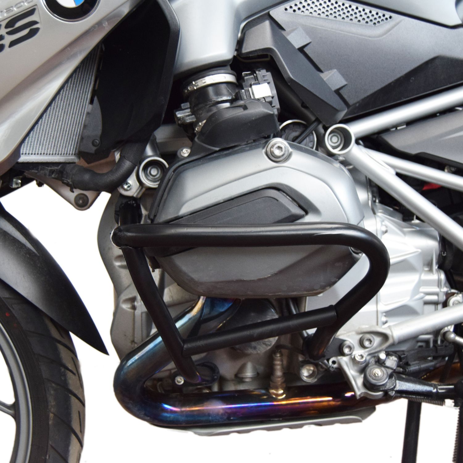 Barre anticadutta inferiori per BMW R 1200 GS LC /Rallye (13-18), coppia, nero