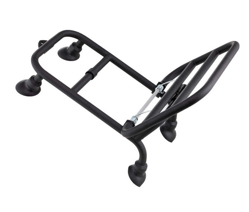 Portapacchi anteriore per Vespa GTS /GTS Super HPE /GTV 125/300 ('19-), pieghevole, nero opaco