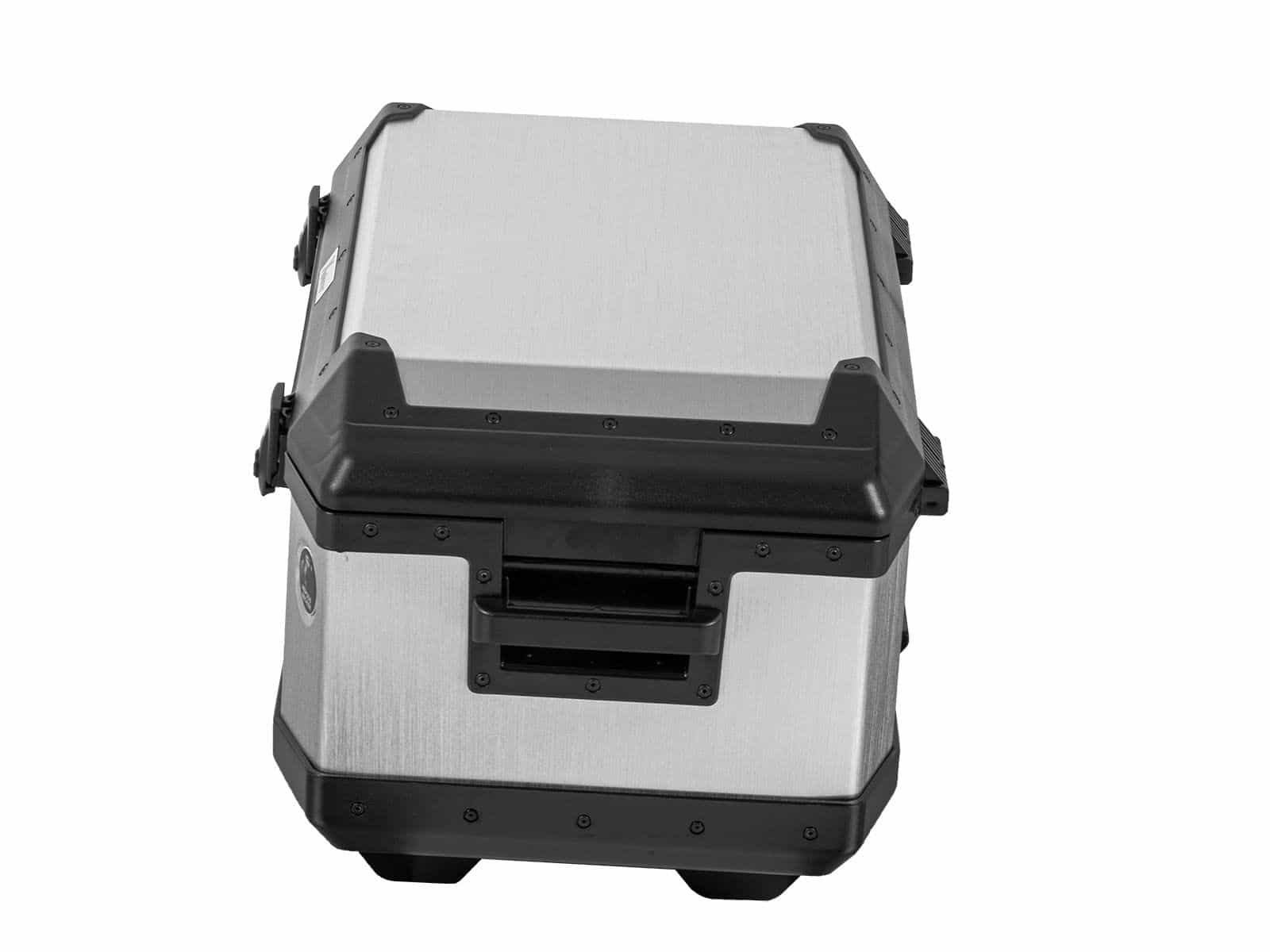 Bauletto in alluminio Xplorer 60 litri alluminio argento Hepco & Becker