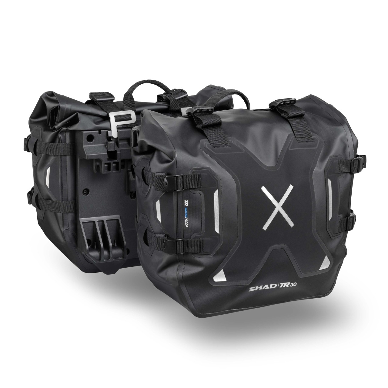 Set di borse laterali Shad TR30, nero, 30 l