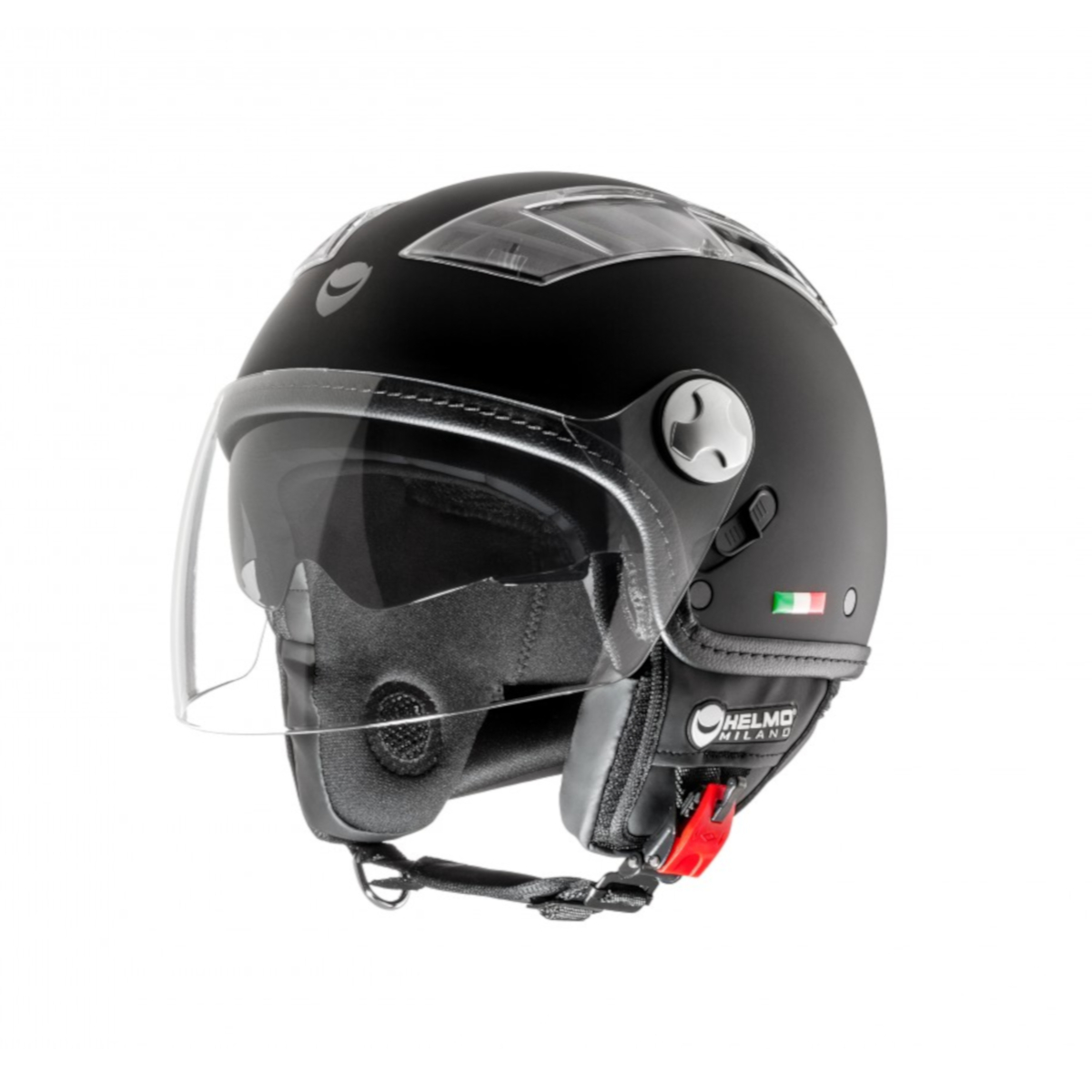 Helmo Milano Demi Jet, Turbine, nero opaco