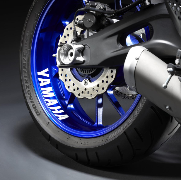 Adesivo per cerchio riflettente per ruota posteriore originale Yamaha