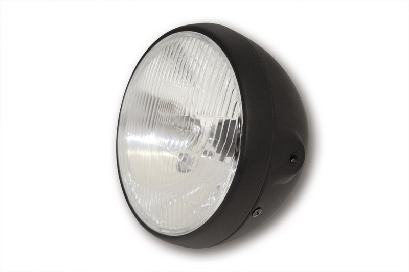 HIGHSIDER faro intelligente da 7 pollici in stile britannico nero omologato (1pc)
