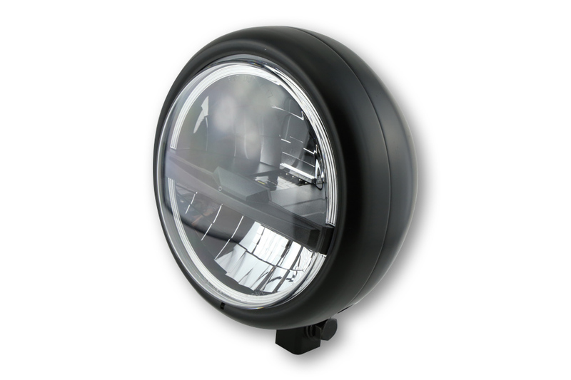 HIGHSIDER pro 5 3/4 pollici Faro Pecos Tipo 5 LED Nero Montaggio inferiore