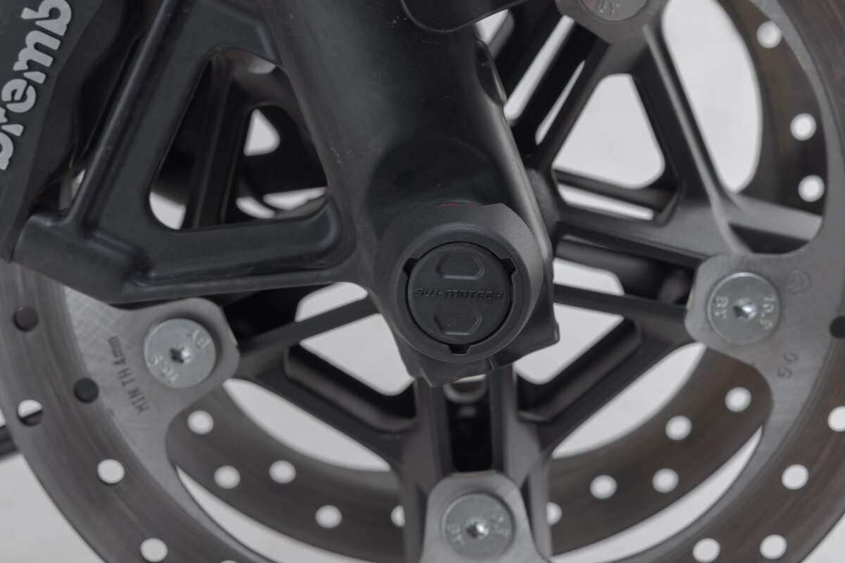 SW-Motech Kit paracolpi per asse anteriore nero per Harley-Davidson Pan America 1250 - SW Motech