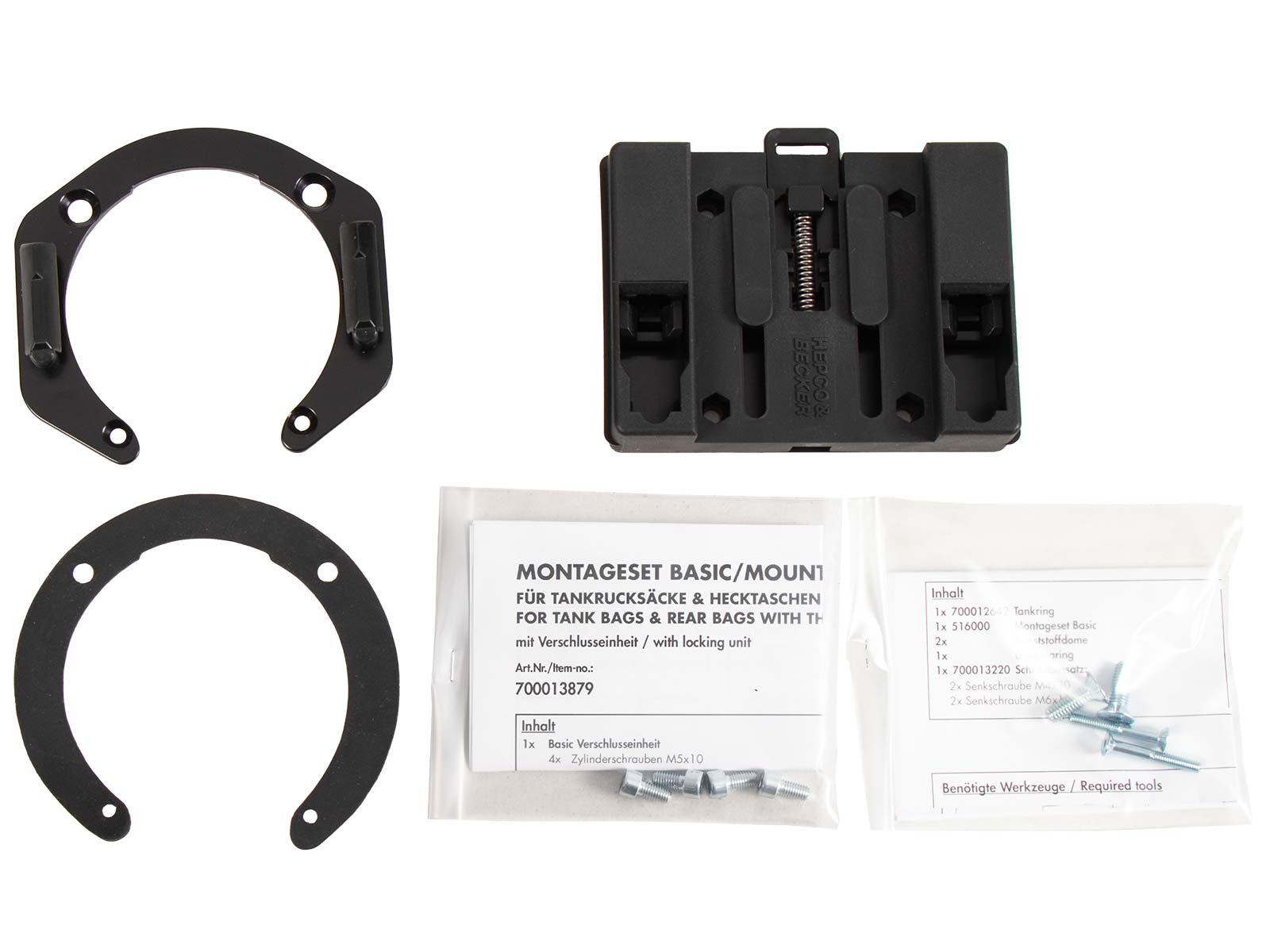 Anello serbatoio di base con blocco borsa serbatoio per Honda CB 500 /S (93-97) Hepco & Becker