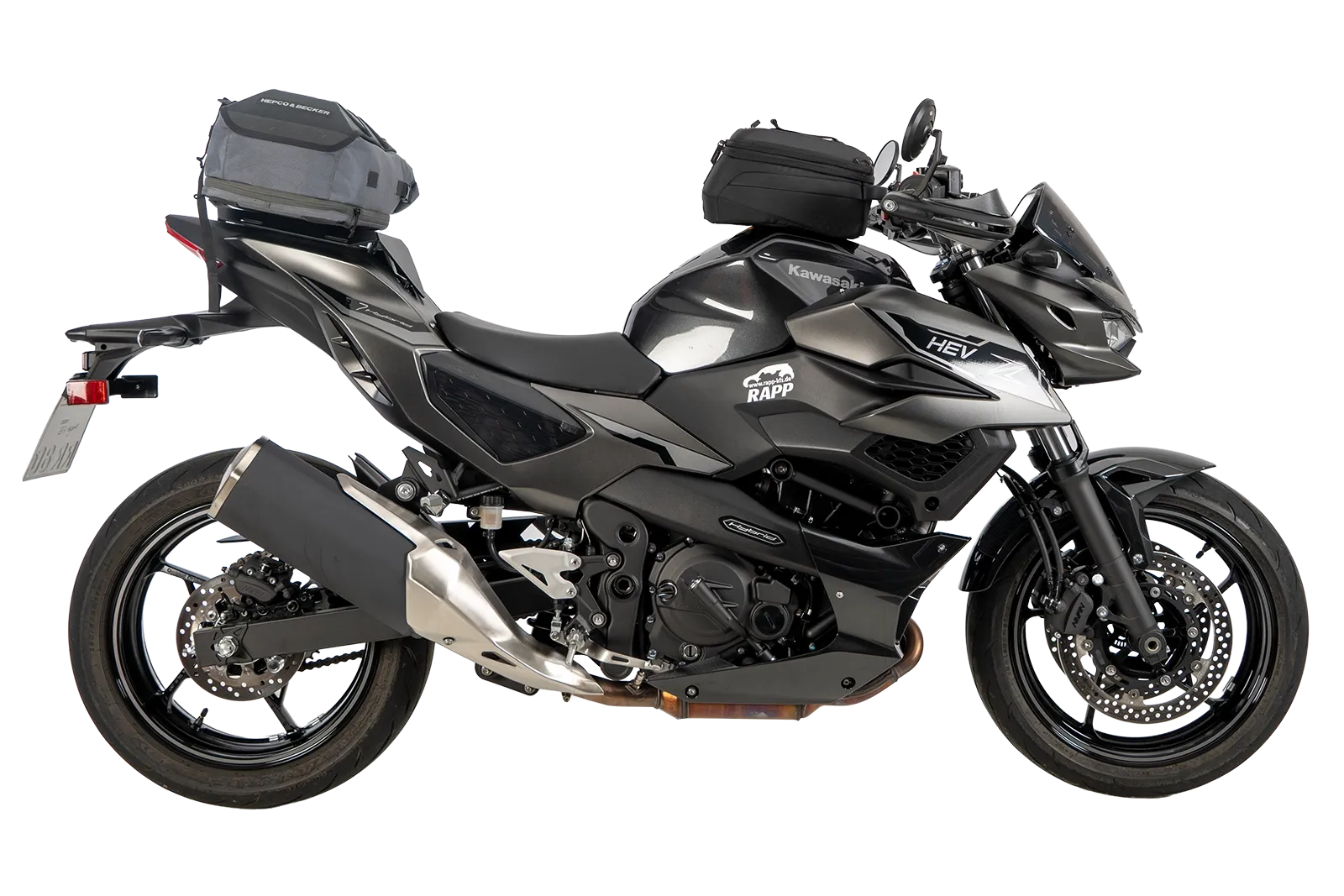 Portapacchi sportivo nero per Kawasaki Z 7 Hybrid (24-) Hepco & Becker