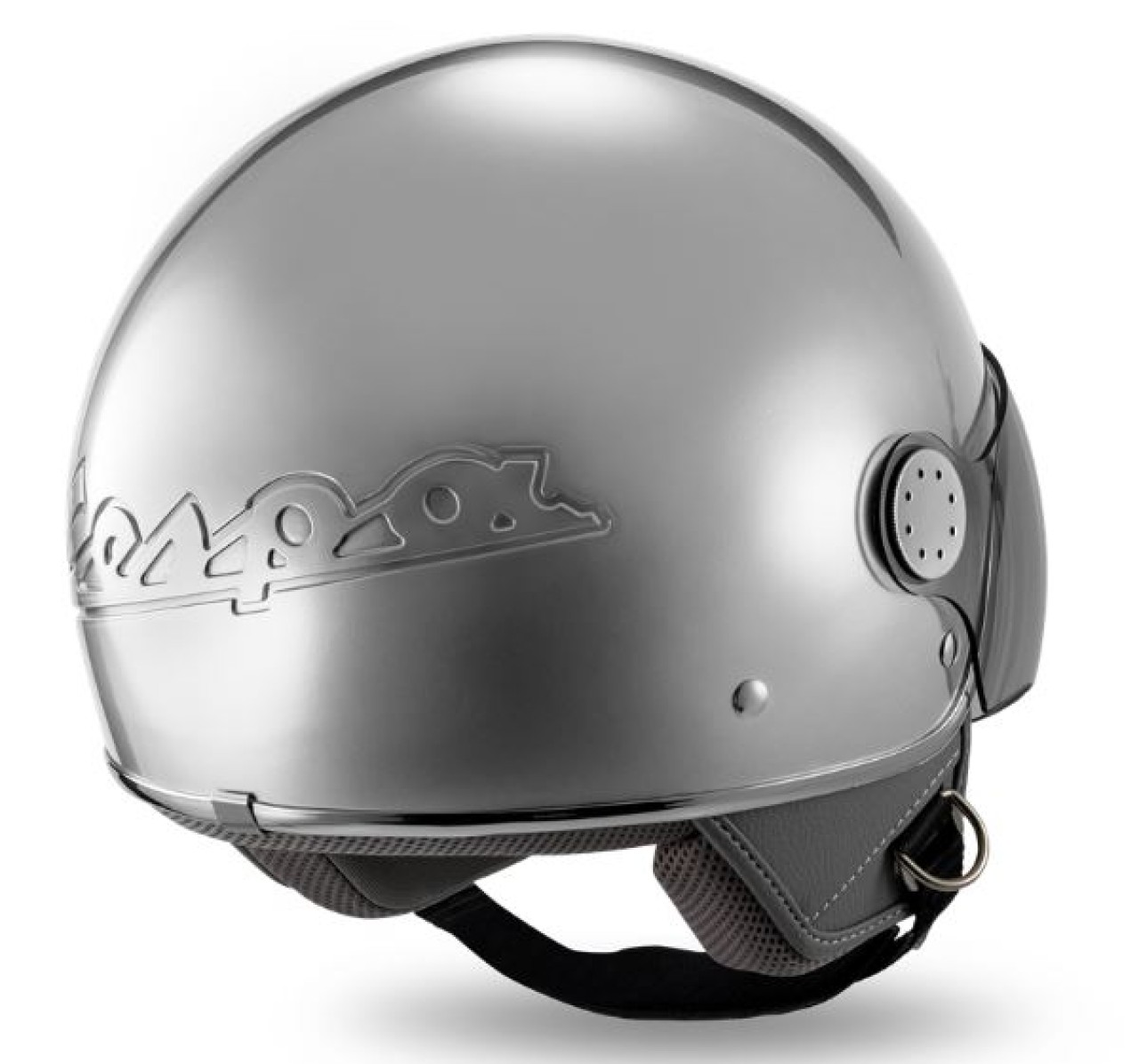 Casco Vespa jet Visiera 4.0 DEC Blade argento opaco
