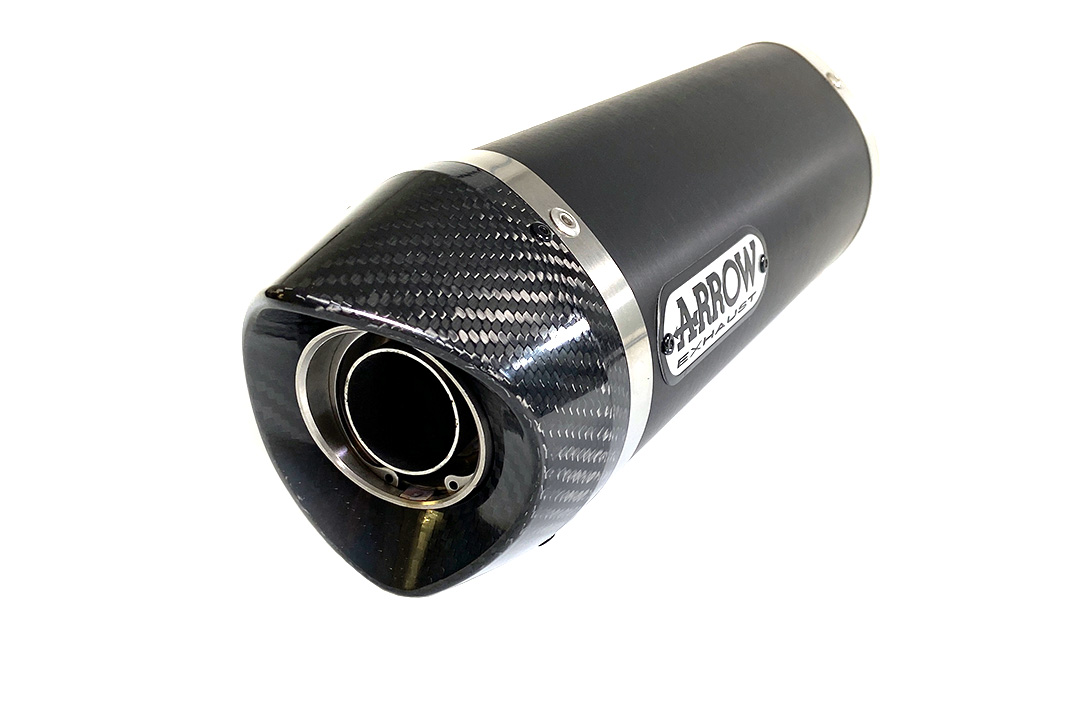 ARROW Auspuff STREET THUNDER für Honda CBR650F 2014-, Aluminium schwarz mit Carbon Endkappe (Nur mit