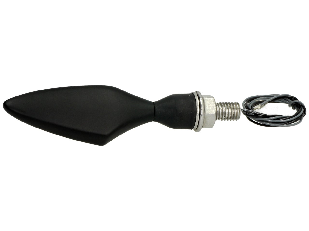Indicatore Kellermann, Rhombus Dark, acciaio, LED, VL/HR, 12 V, nero satinato, M8x20, omologato E