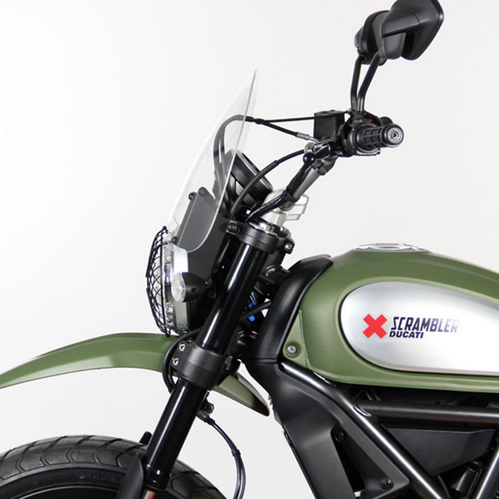 Cupolino Touring MRA "NT" per Ducati Scrambler 800 (Bj.15-18) nero