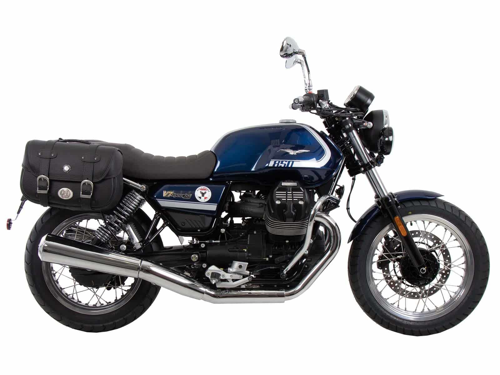 Portapacchi laterale C-Bow nero per Moto Guzzi V7 850 Special/Stone/Centenario (21-24) Hepco & Becker